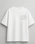 Bugatti hypercar lifestyle oversized white T-shirt