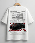 Premium Bugatti luxury dreams graphic T-shirt mockup