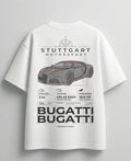 Luxury Bugatti hypercar inspired oversized streetwear T-shirt