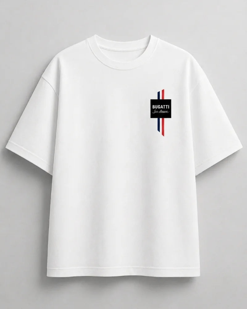 Bugatti dream car oversized tee for luxury car enthusiasts