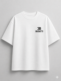 Need Money for Bugatti white oversized graphic T-shirt for car enthusiasts