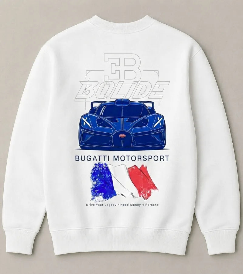 Need Money for Bugatti Chiron White Sweatshirt