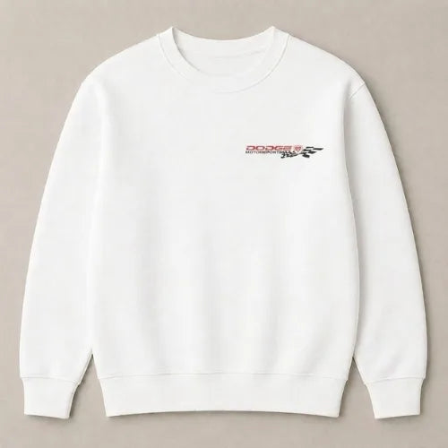 White muscle car enthusiast sweatshirt