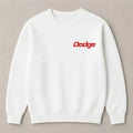Premium Dodge Charger white crewneck sweatshirt