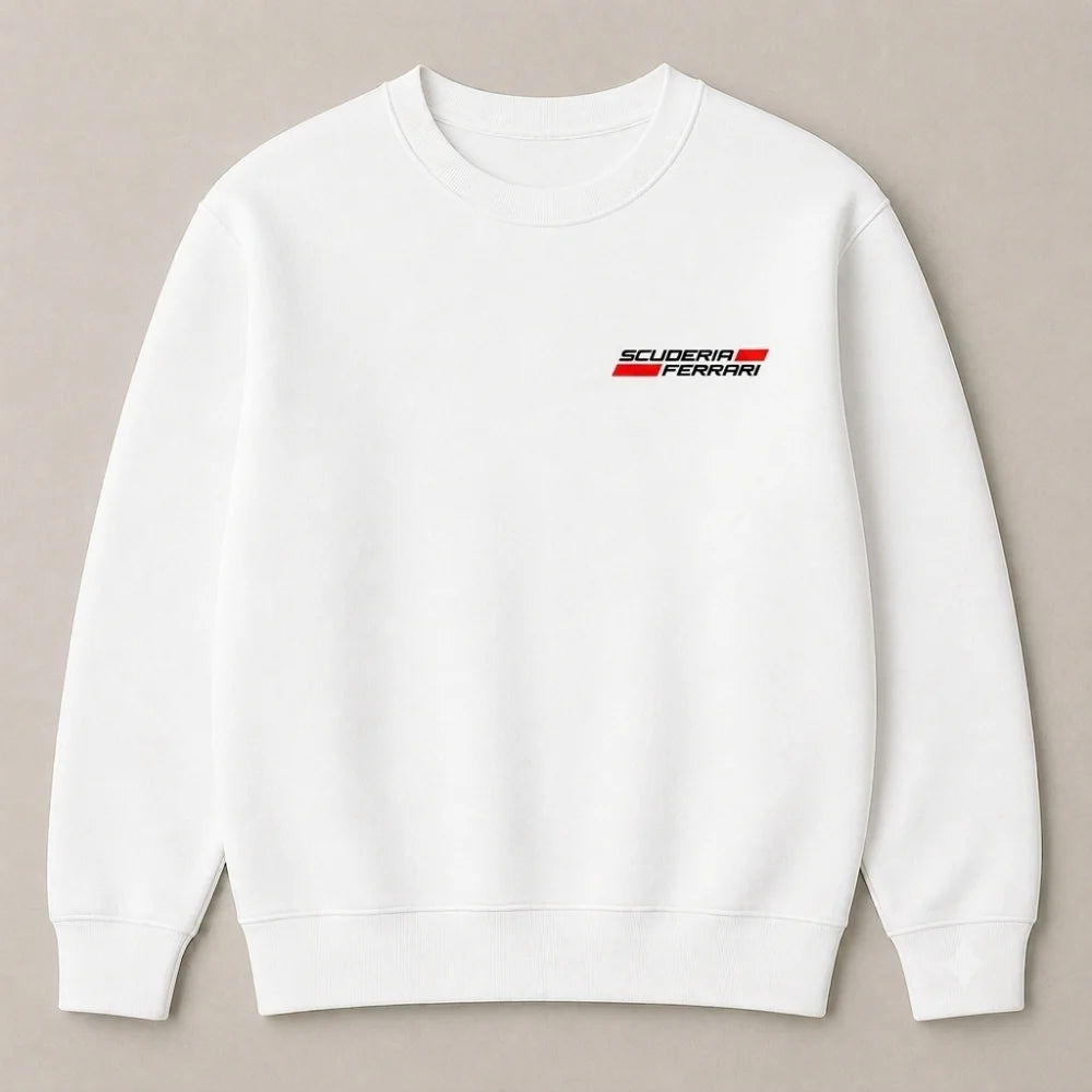 Ferrari red oversized sweatshirt for men