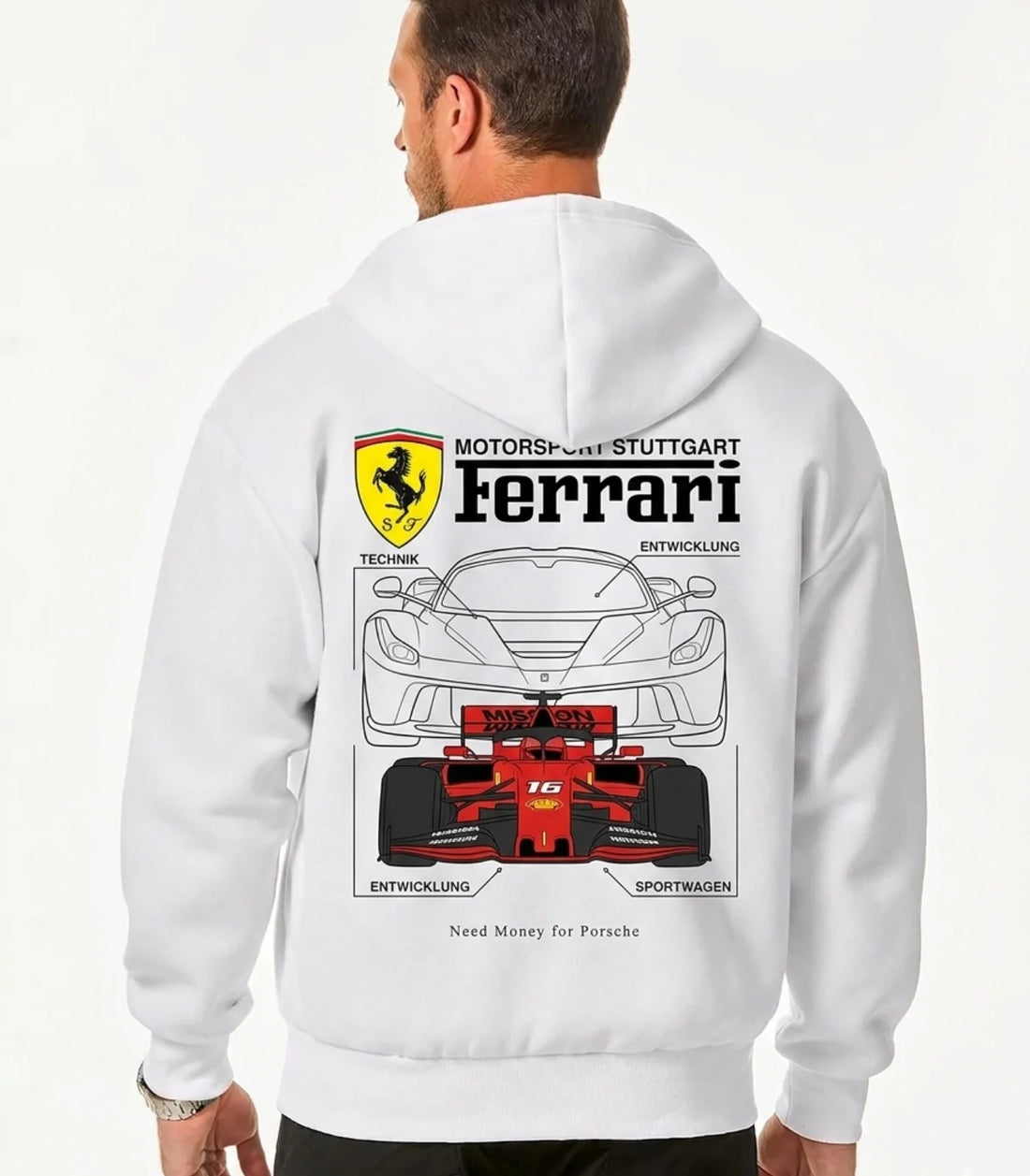 Need Money for Ferrari Exotic Car Collector oversized hoodie