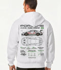 Ferrari luxury car enthusiast white hoodie