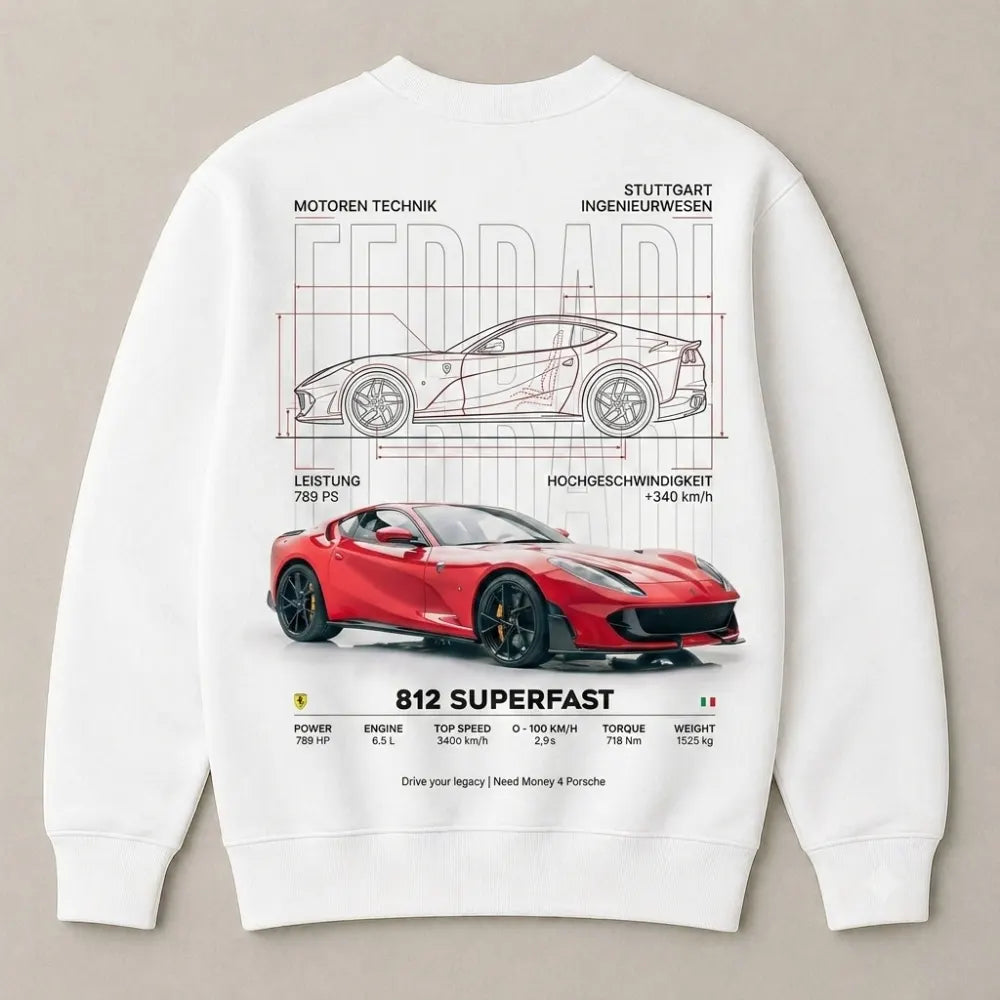 Need Money for Ferrari speed addiction sweatshirt