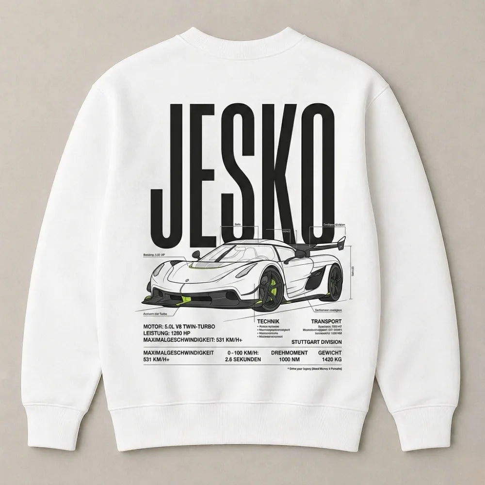 Premium hypercar inspired graphic sweatshirt for men