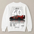 White Koenigsegg Jesko Absolut fashion streetwear sweatshirt for men