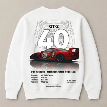 White Koenigsegg Jesko Absolut fashion streetwear sweatshirt for men