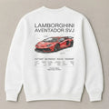 Need Money for Lamborghini Aventador white oversized sweatshirt for men
