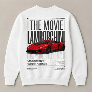 Need Money for Lamborghini Bull Logo White Sweatshirt