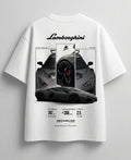 Need Money for Lamborghini joke design white graphic tee