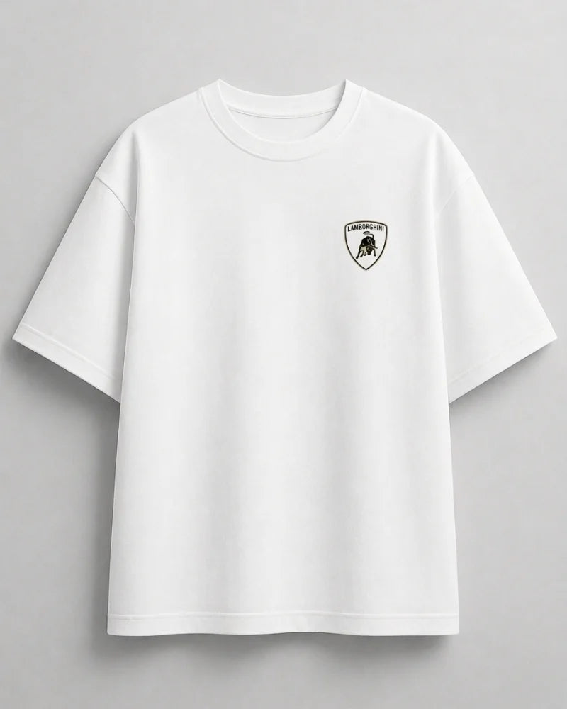 Lamborghini car enthusiast streetwear graphic T-shirt mockup