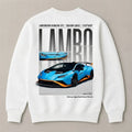 Lamborghini exotic supercar oversized sweatshirt for men