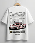 Need Money for Lamborghini funny car enthusiast oversized white T-shirt
