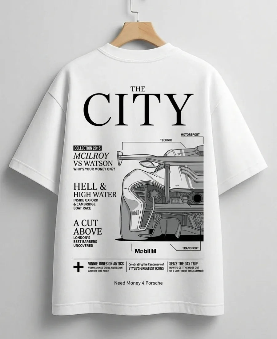 Lamborghini humor inspired streetwear oversized T-shirt