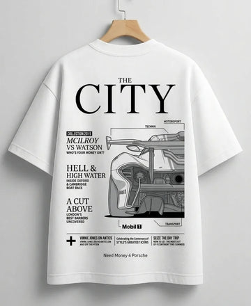 Lamborghini humor inspired streetwear oversized T-shirt