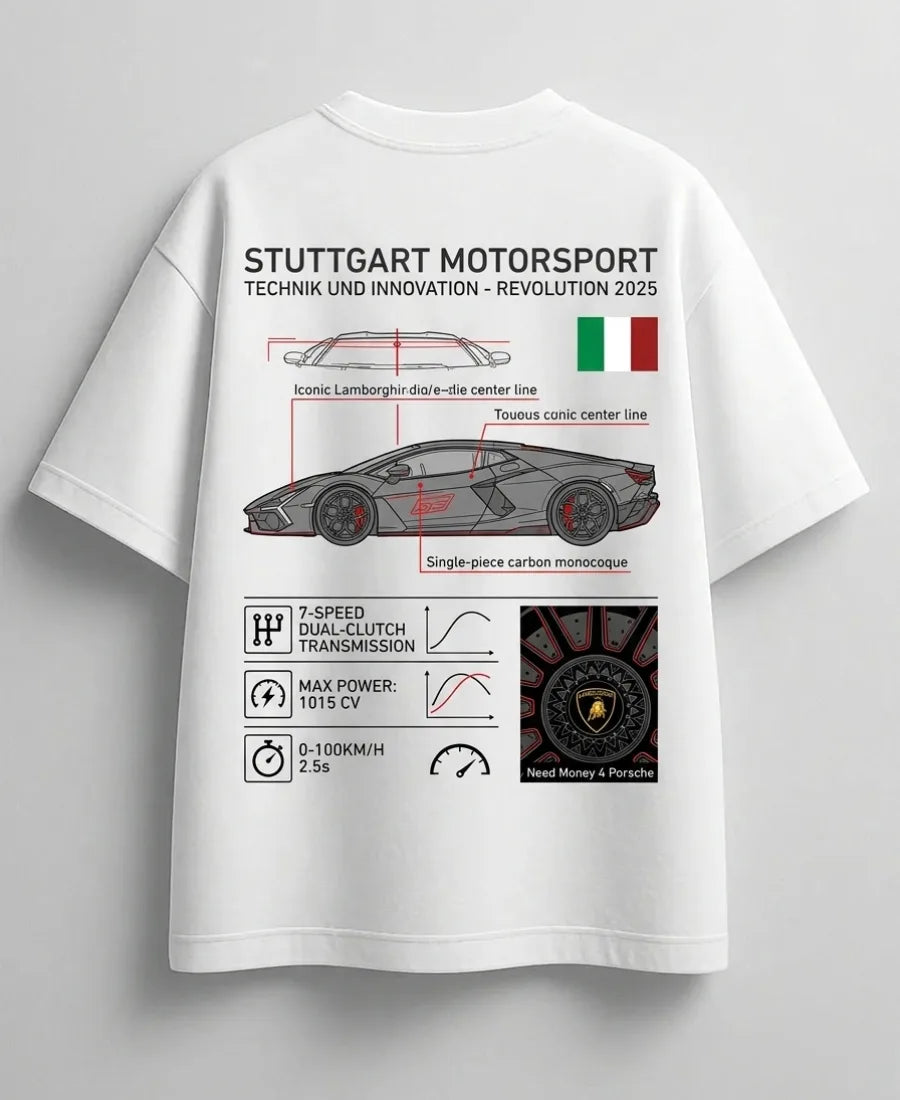 Lamborghini Huracan dream garage graphic tee for car lovers