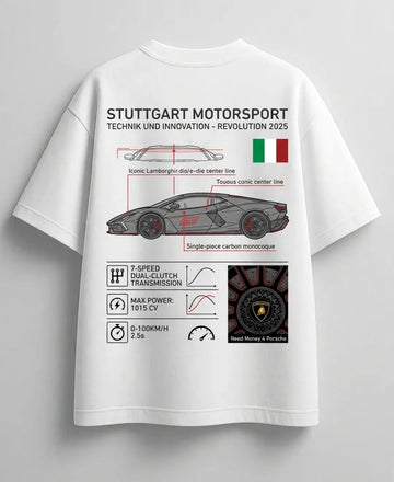 Lamborghini Huracan dream garage graphic tee for car lovers