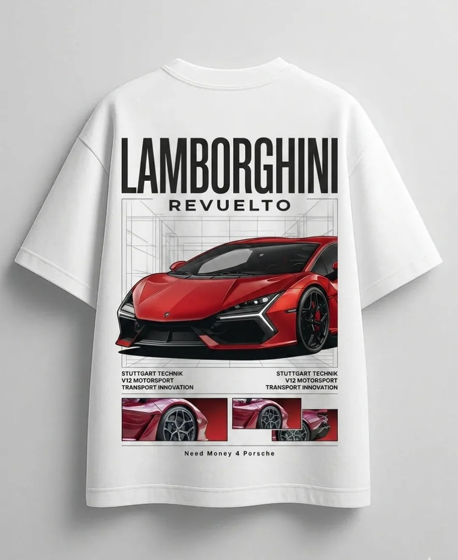 Trendy Lamborghini lifestyle graphic tee for luxury car lovers