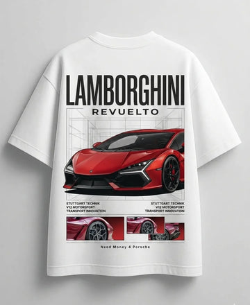 Trendy Lamborghini lifestyle graphic tee for luxury car lovers
