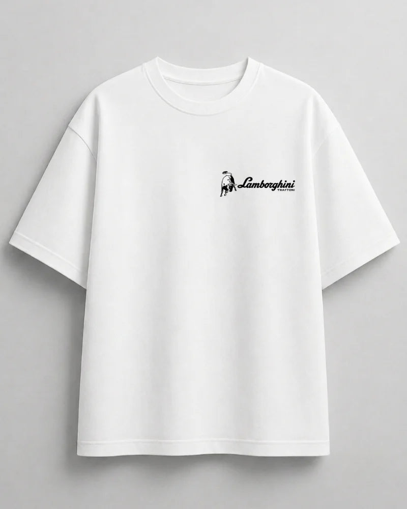 Need Money for Lamborghini joke design white graphic tee