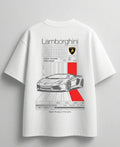 Modern Lamborghini inspired oversized streetwear graphic tee