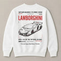 Exotic car enthusiast graphic sweatshirt inspired by Lamborghini