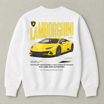 Need Money for Lamborghini sports car addict oversized sweatshirt for men
