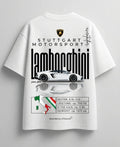 Need Money for Lamborghini supercar inspired white graphic shirt