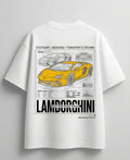 Need Money for Lamborghini Supercar Lifestyle oversized white graphic T-shirt