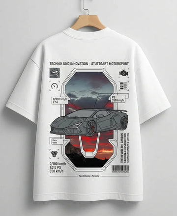Lamborghini inspired urban streetwear shirt for supercar fans