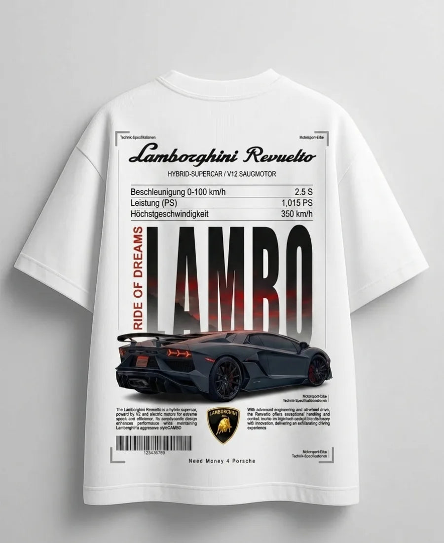 Need Money for Lamborghini dream car streetwear fashion T-shirt