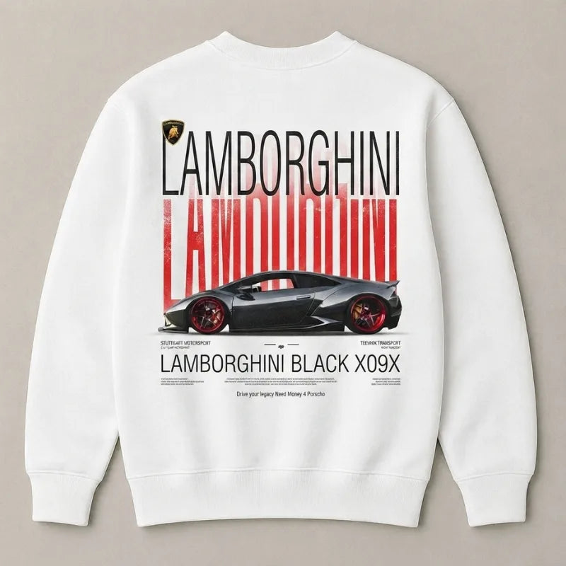Lamborghini V10 oversized sweatshirt for men