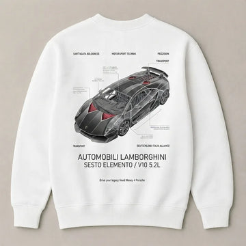 Need Money for Lamborghini V10 power graphic sweatshirt