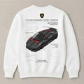Lamborghini weekend drive oversized sweatshirt for men