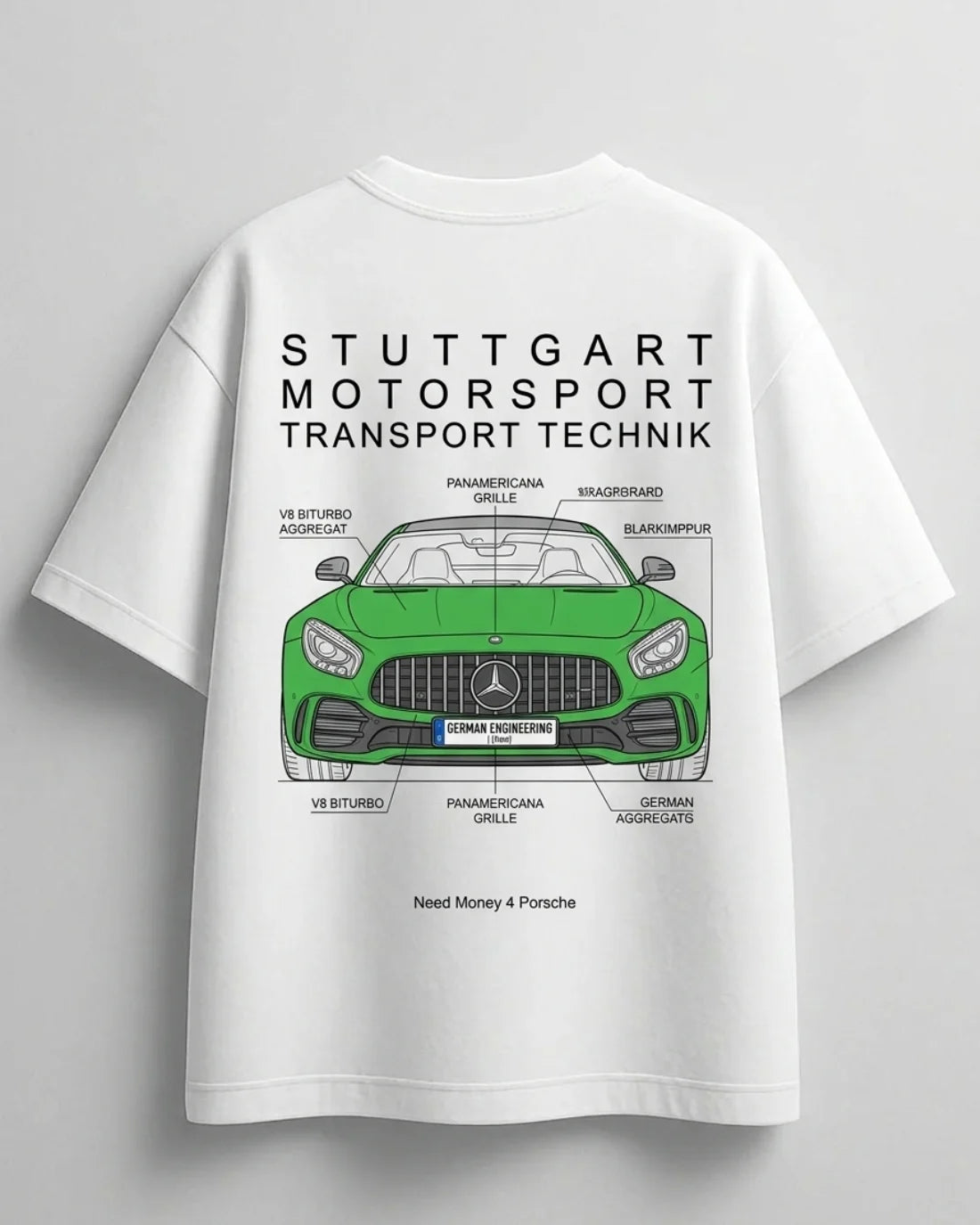 Need Money for Mercedes-Benz Car Lover Oversized T-Shirt