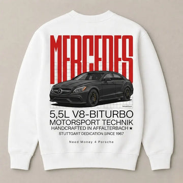 Premium luxury car graphic sweatshirt