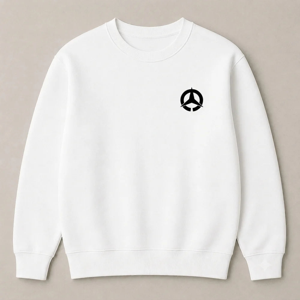 Luxury car culture oversized crewneck sweatshirt