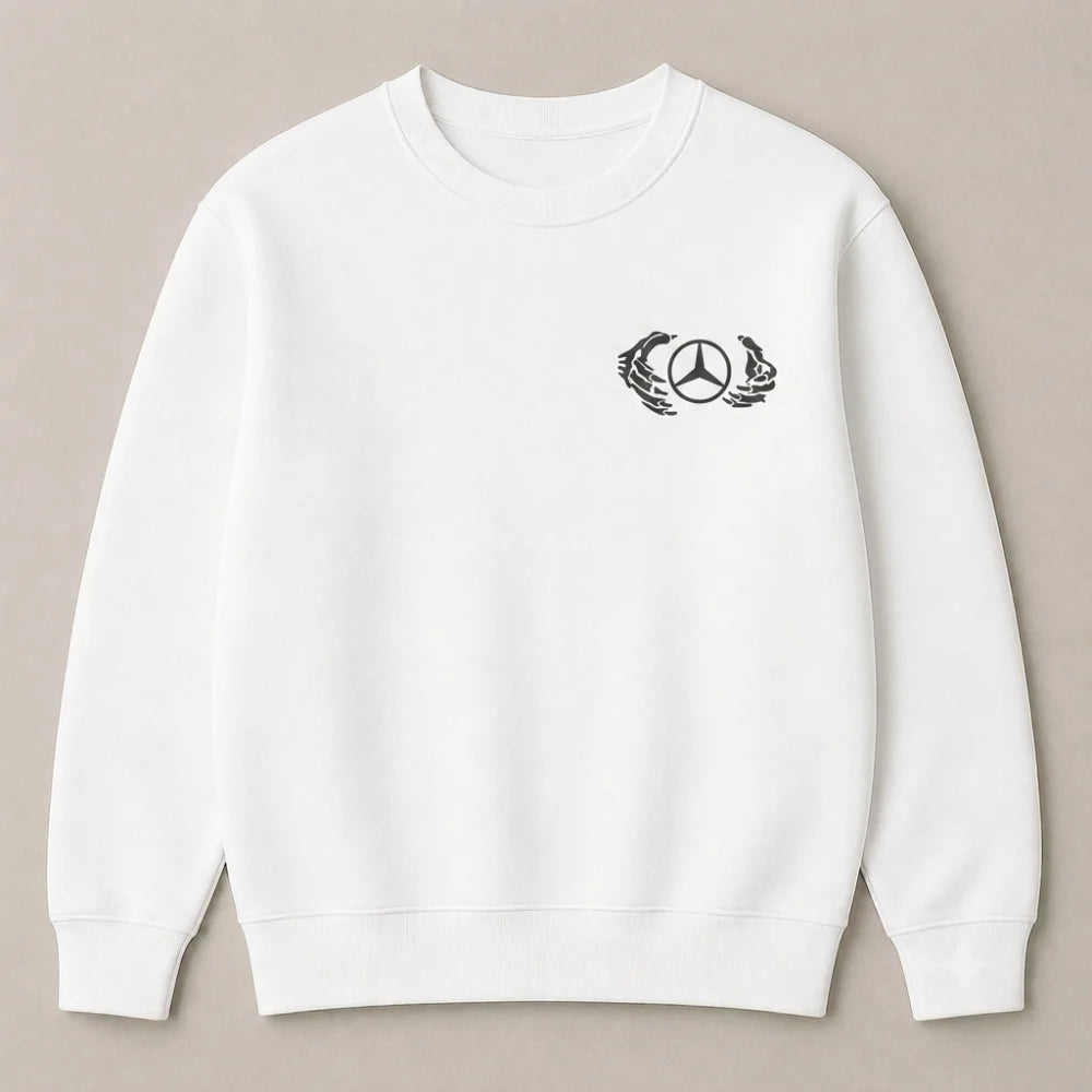 Need Money for Mercedes-Benz trendy streetwear graphic sweatshirt