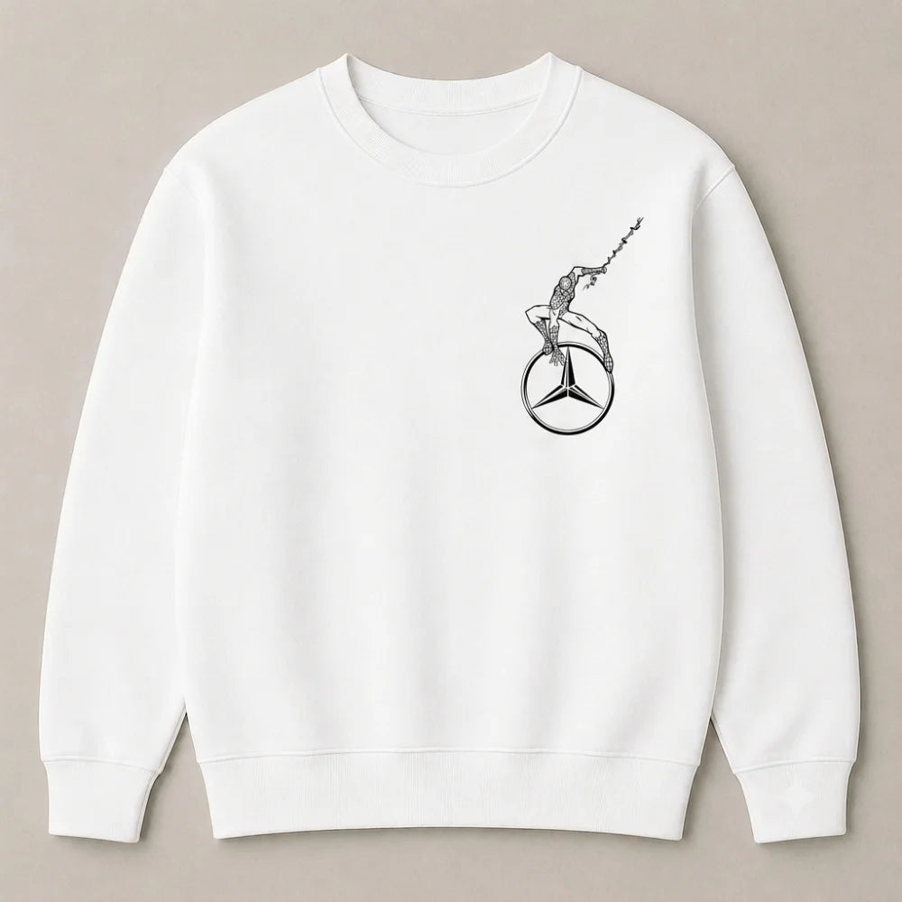 Dream car oversized sweatshirt with Mercedes-Benz theme
