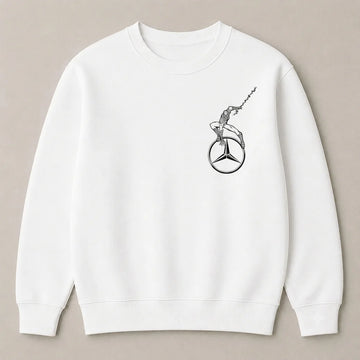 Dream car oversized sweatshirt with Mercedes-Benz theme