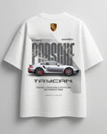 Premium cotton oversized Mustang statement tee