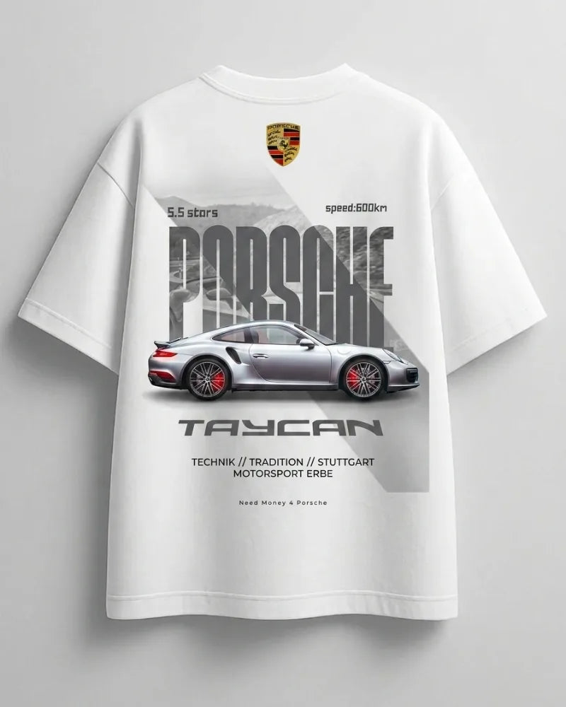 Premium cotton oversized Mustang statement tee