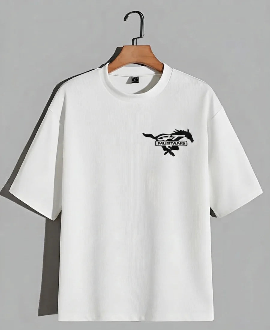 Fashion oversized shirt with Need Money for Mustang design