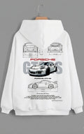 Need Money for Porsche 911 Legacy hoodie front view premium automotive streetwear style