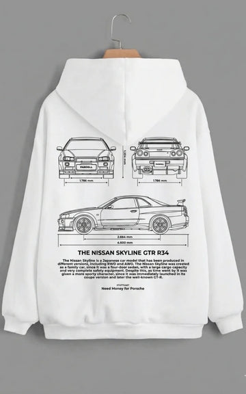 Need Money for Porsche 911 Legacy hoodie side angle trendy streetwear apparel fit