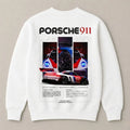 Luxury sports car graphic oversized sweatshirt for men